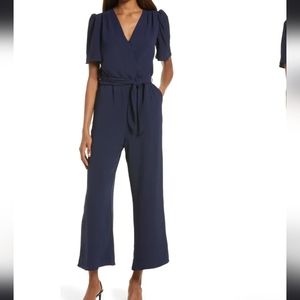 Fraiche by J tie front wide leg jumpsuit